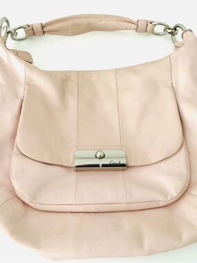 Coach Blush Pink Leather Shoulder Hobo